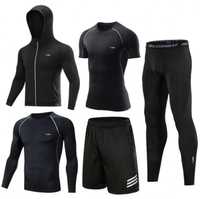 Рашгард 5в1 , 3в1, термобелье , мужская спортивная фитнес одежда