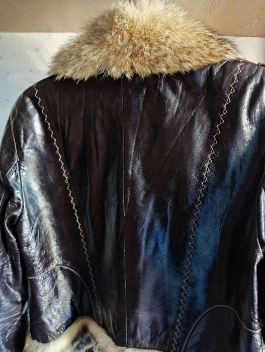 Яке от естествена кожа и естествен косъм