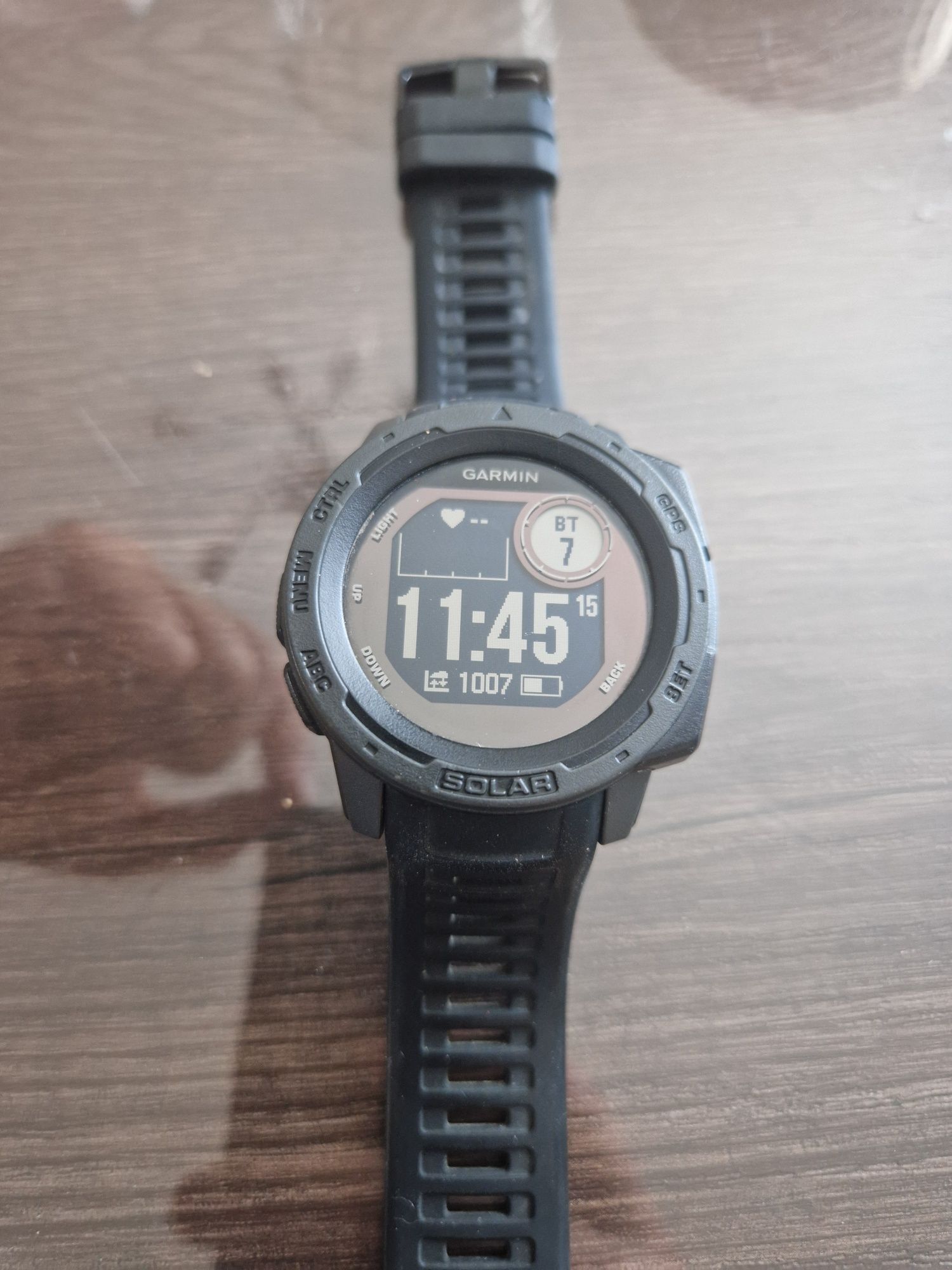 Garmin Instinct Solar Graphite GPS smartwatch
