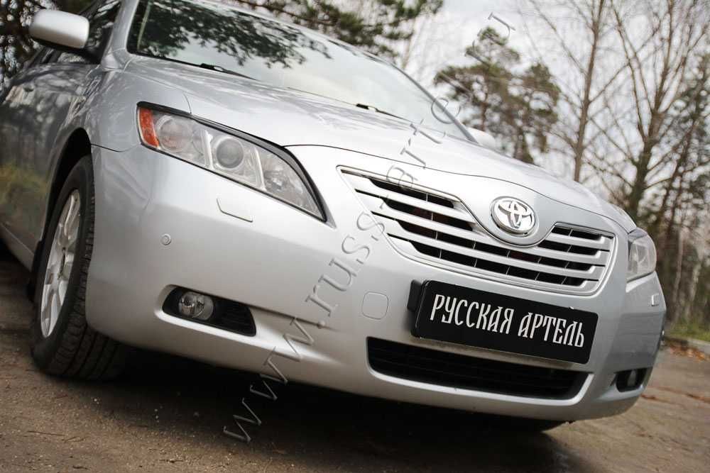 Накладки на фары (Реснички) Toyota Camry V40 2006/2009/2011 (дорест.)