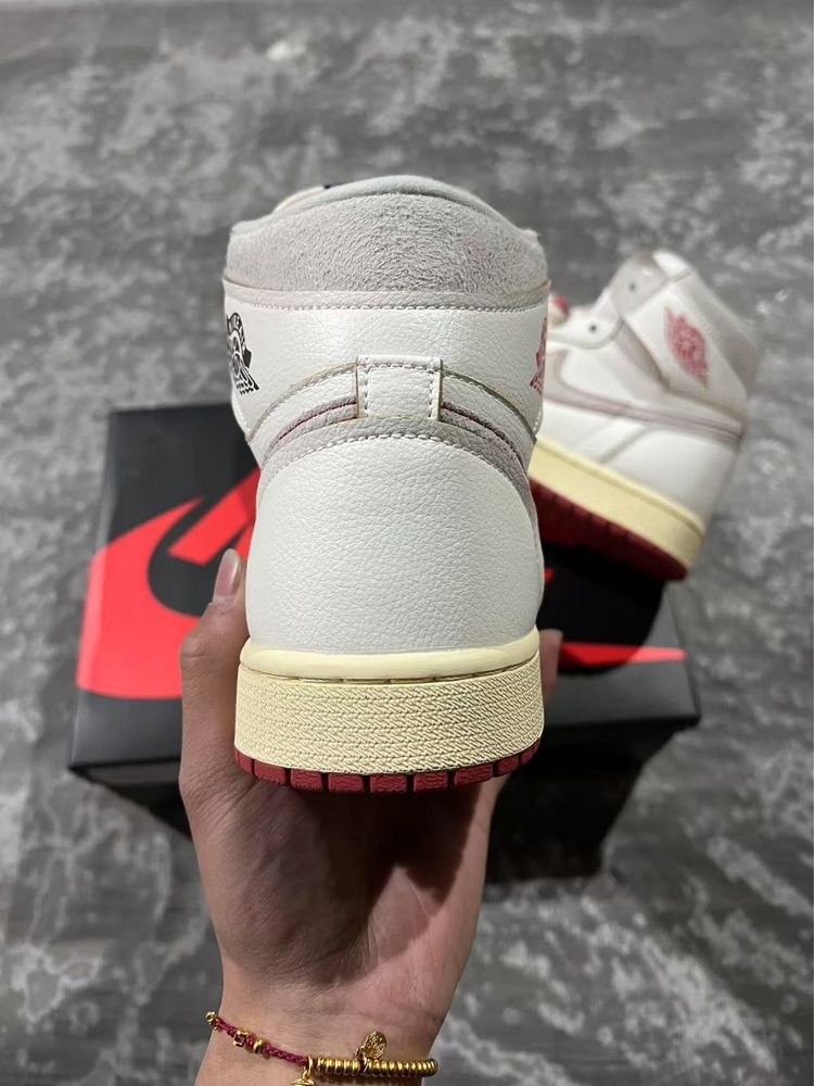 Air Jordan 1 Retro High Rare Air Sail Cinnabar
