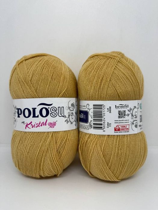 Polo kristal 2ta tolali ingichka ip