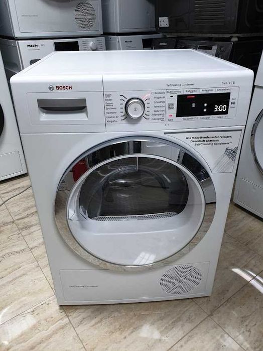 9Kg - Сушилня Bosch Serie 8 с Термопомпа 12м Гаранция Бош