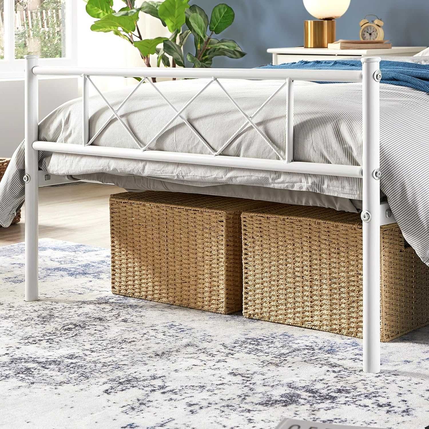 Mobilier dormitor, dulap, noptiera, pat | 613630 White(90x190cm)