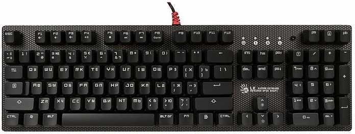 Клавиатура ИГРОВАЯ с подсветкой A4Tech Bloody B810R NetBee черный