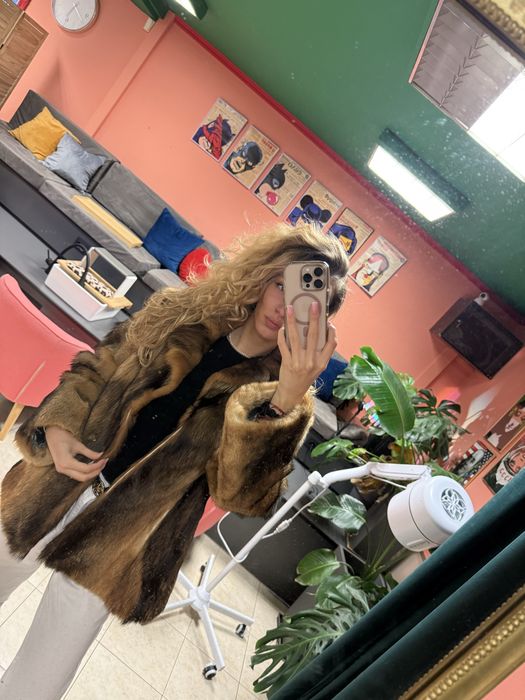 Палто от естествен косъм