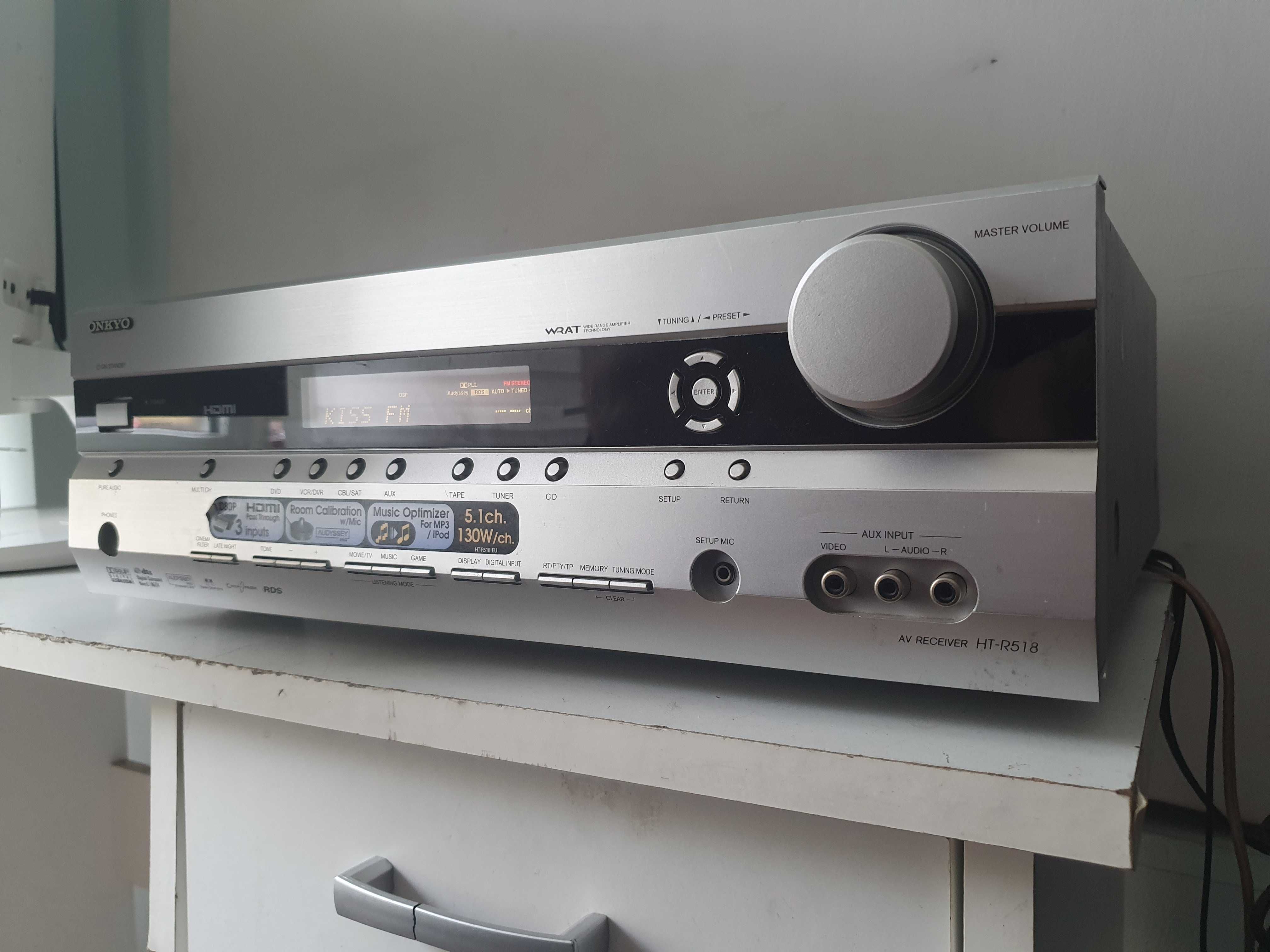 Onkyo HT R 518 muzica stereo si 5.1 filme muzica