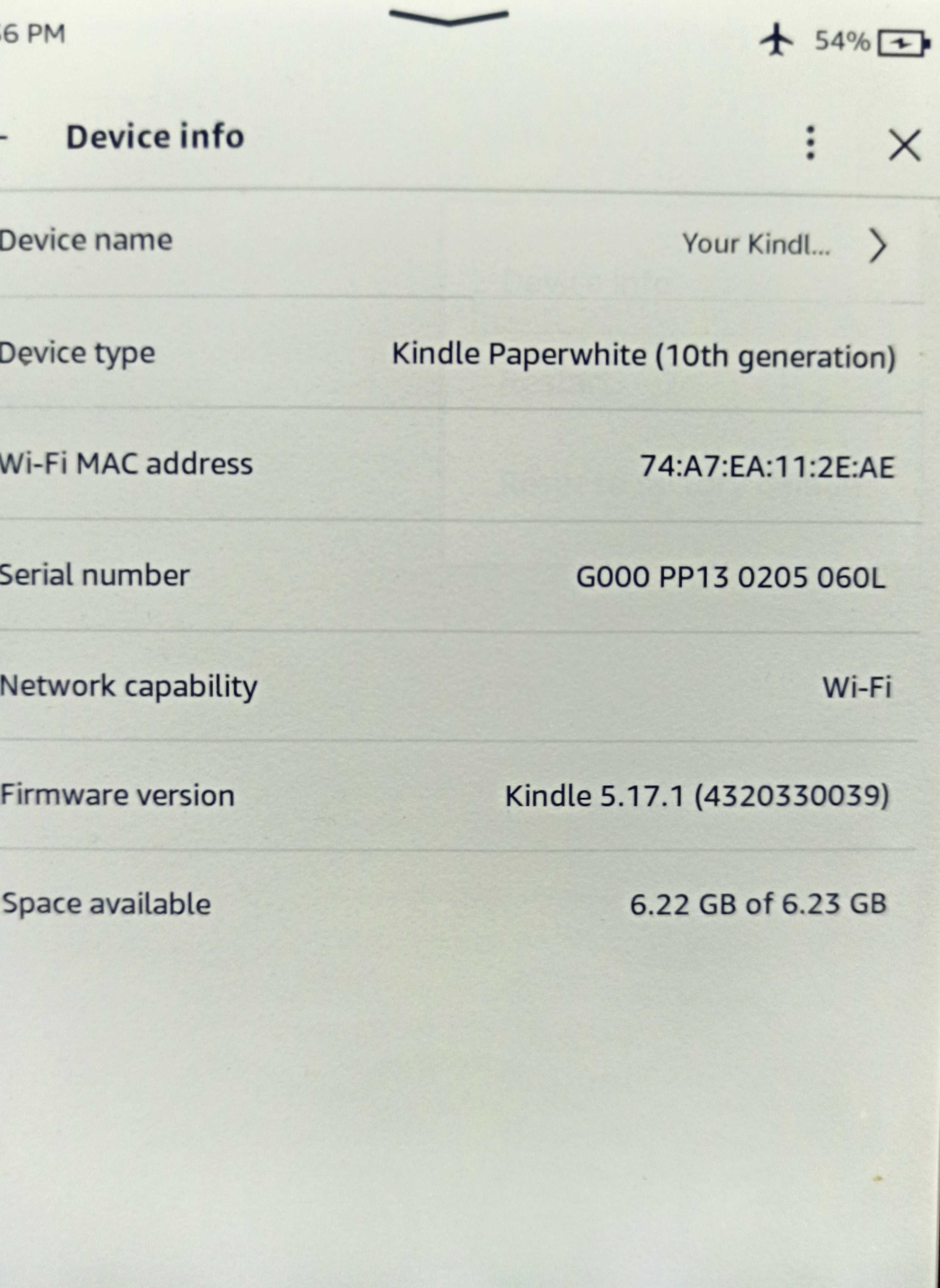 Amazon Kindle Paperwhite 4 10th Gen