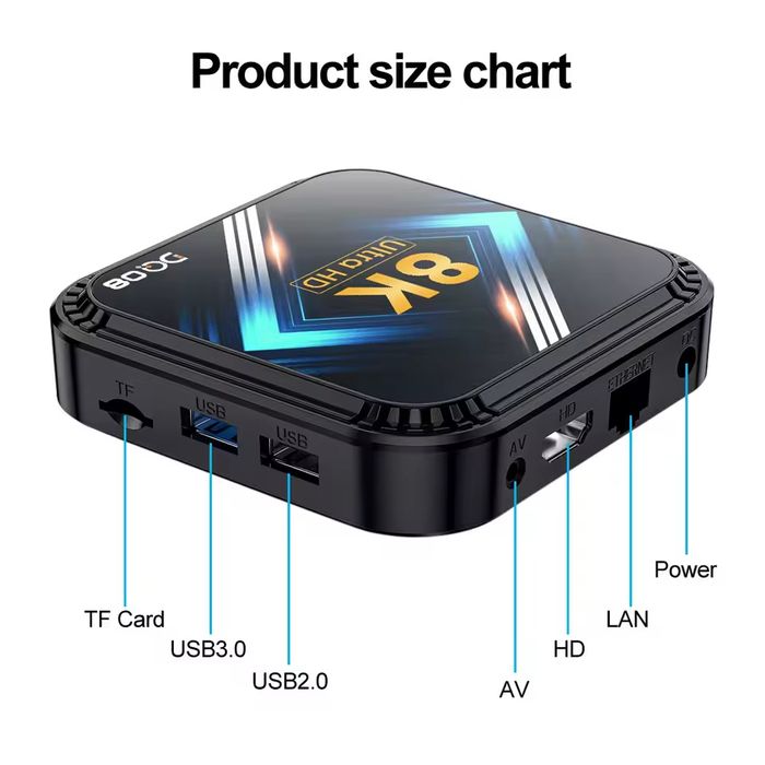 Media Player, TV Box Android 64GB, 4G Ram