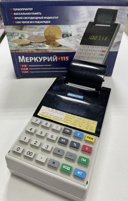 Продам контрольно- кассовый аппарат Меркурий*115