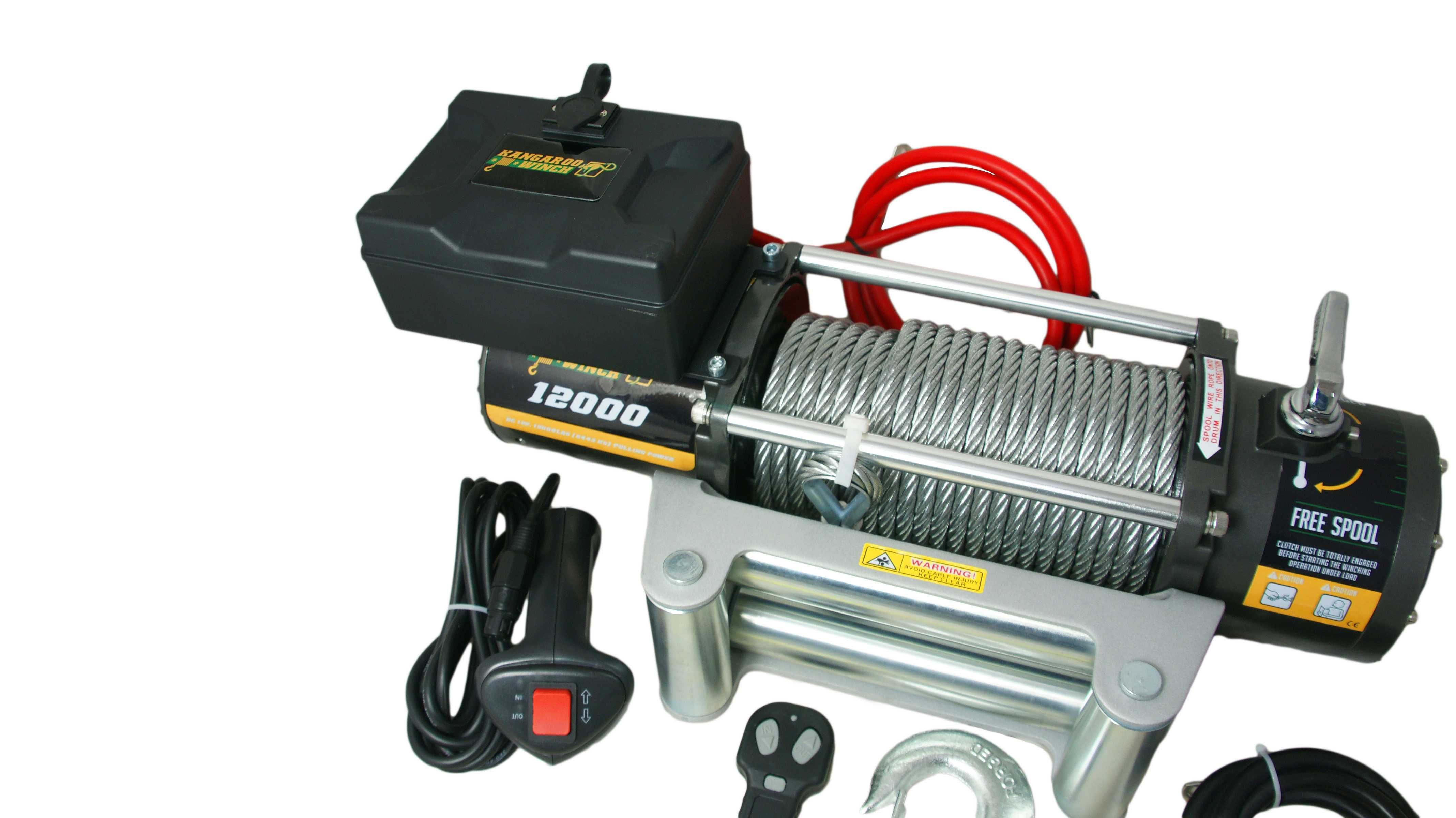 Лебедка с дистанционно KangarooWinch K12000 12V (PowerWinch)