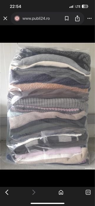 Haine sortate la sac