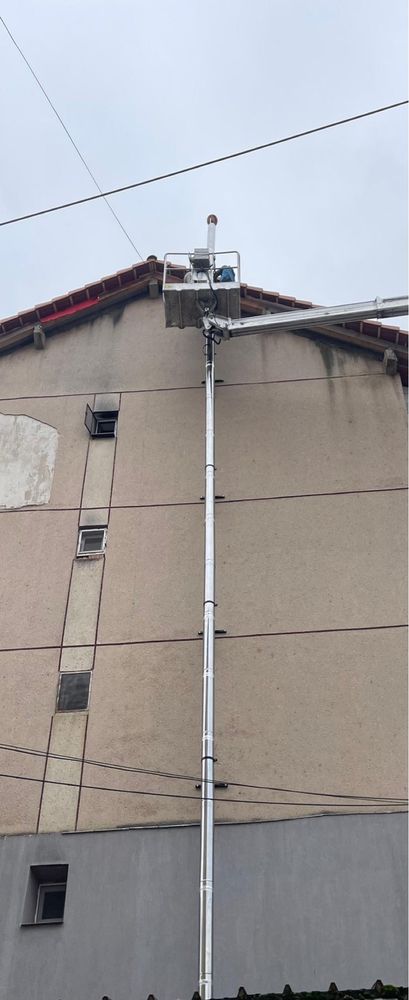 Cos de fum de inox la comnda horn