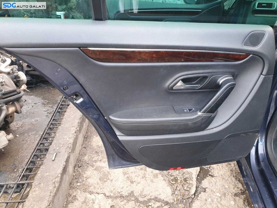 Panou Tapiterie Fata Usa Interioara Stanga Spate Piele Neagra Volkswagen CC 2012 - 2017 [C3840]