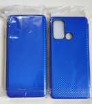 Husă flip-cover Motorola, G60 si G40 Fusion - FIBRĂ DE CARBON