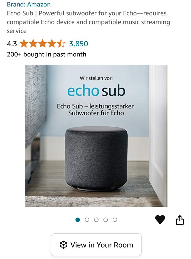 Boxa Amazon Echo sub