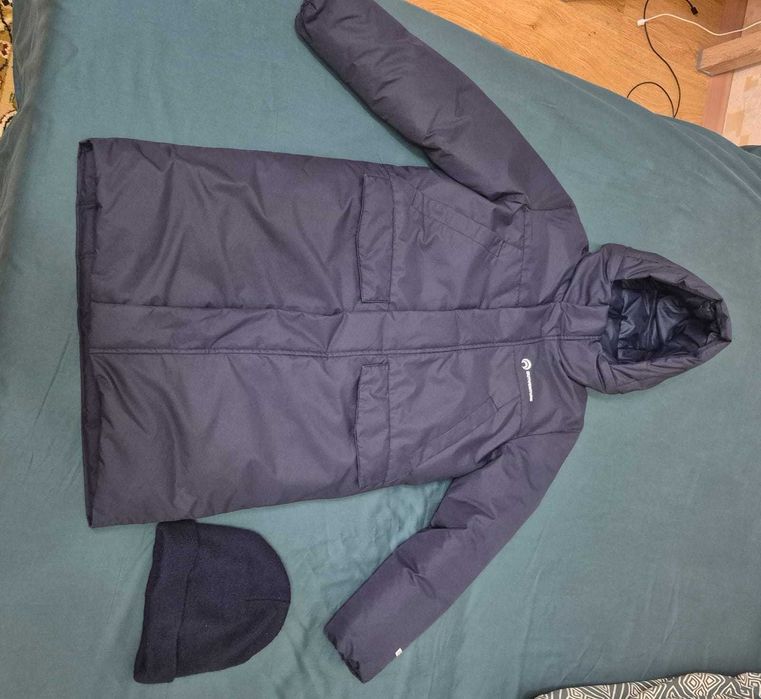 Зимнее стильное пальто для мальчика на возр 9-10лет(134-140рост)до -25