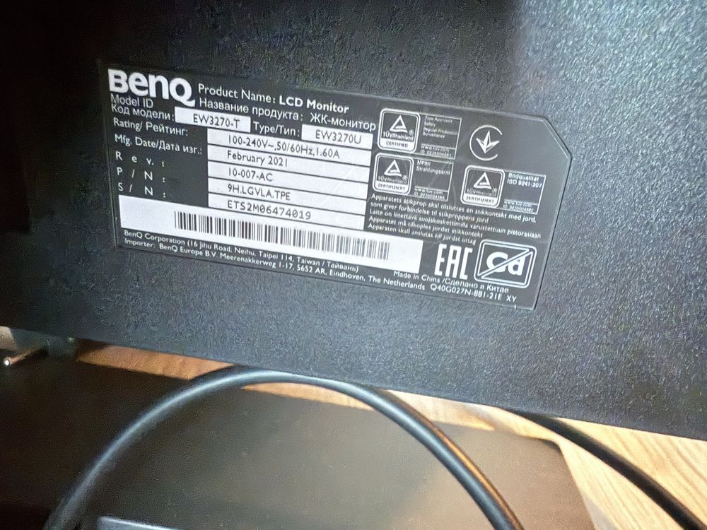 Benq EW3270-T 4k 32inch