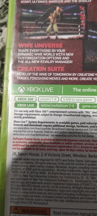 Transport curier 16 lei Joc/jocuri W2k14/wwe 14 Xbox360