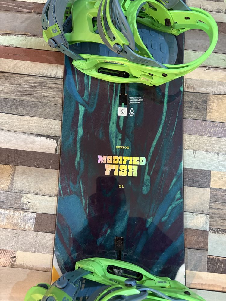 Snowboard Burton Modified Fish 151 si legaturi