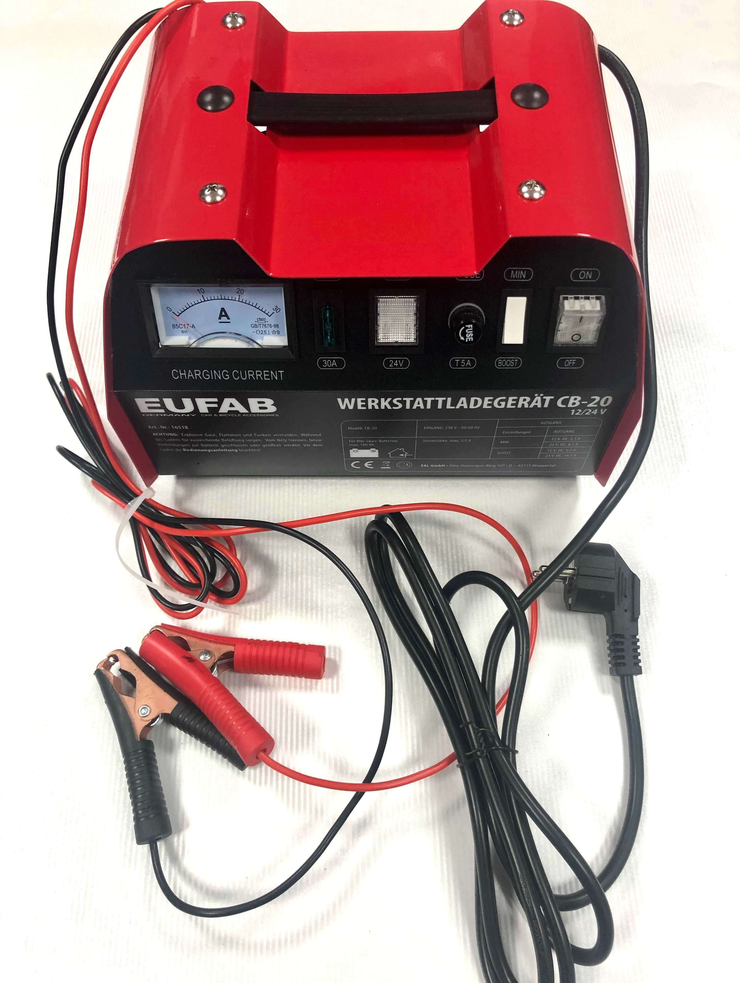 Зарядно за акумулатор 12/24 V, EUFAB-Germany