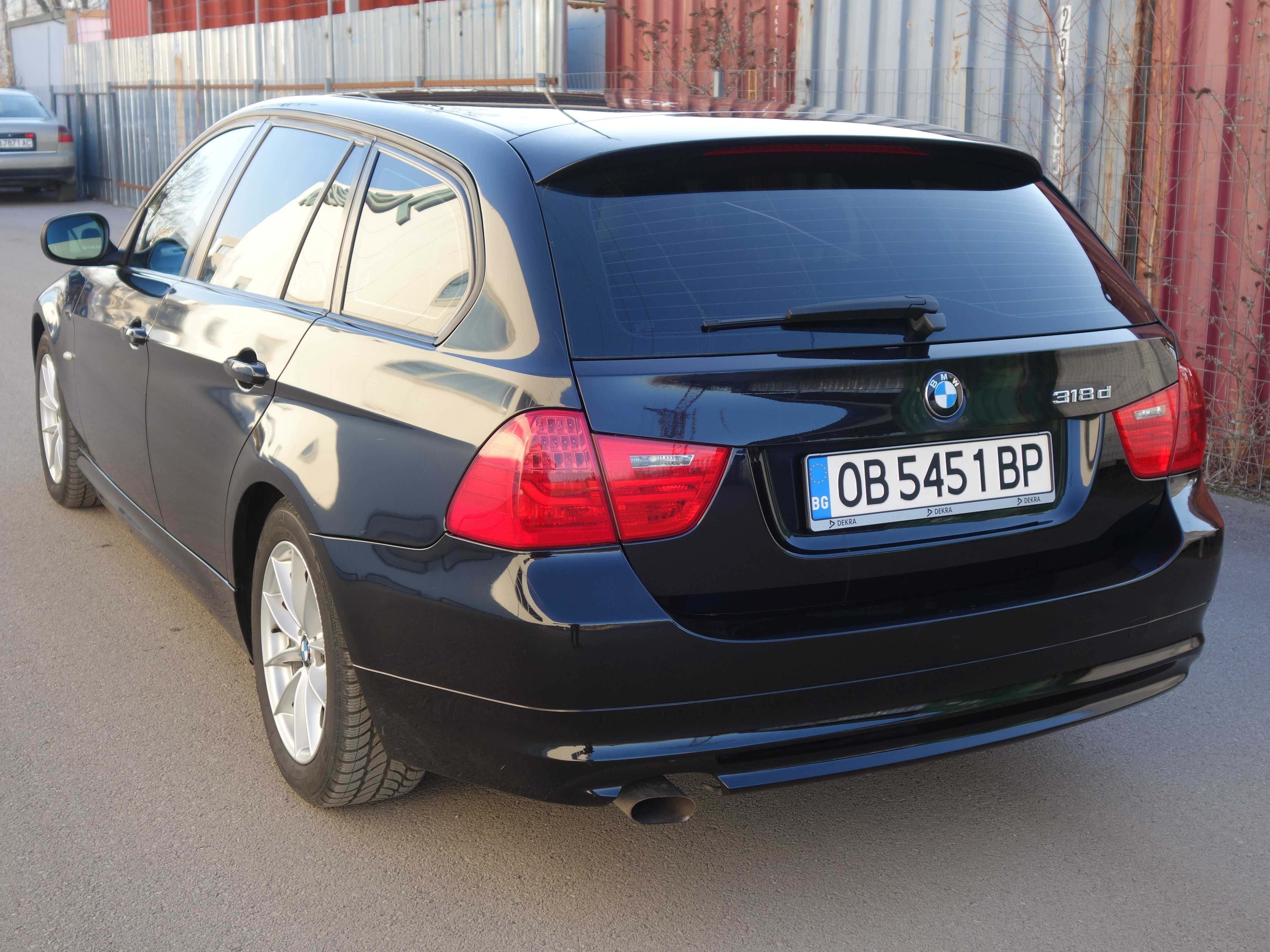 BMW E91 318D 2.0D Euro 5A,сменени вериги, обслужена кутия, Full LED