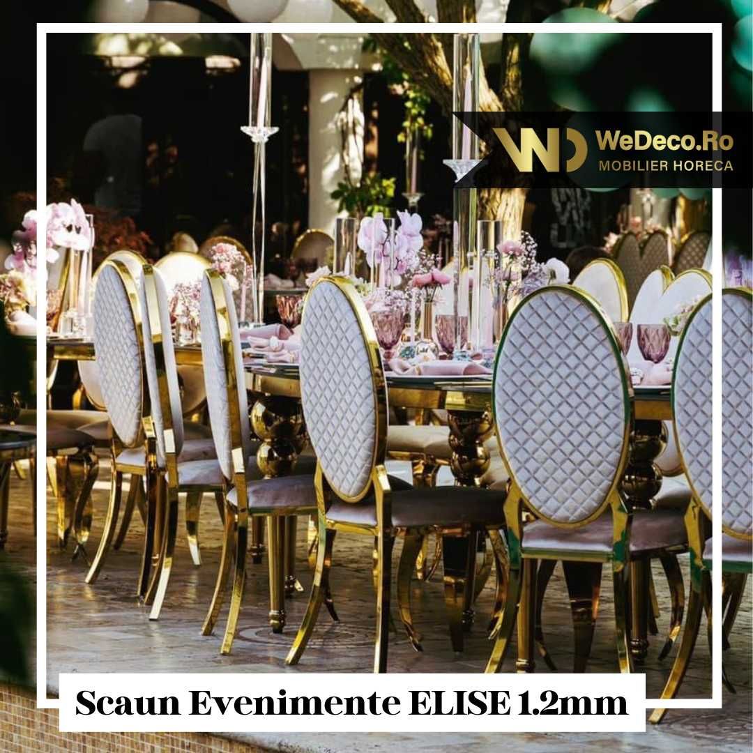 NOU! Scaun Nunta Auriu Evenimente ELISE SUPERIOR - cel mai vandut!