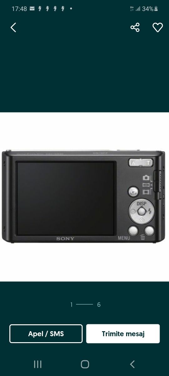Camera foto compacta Sony W830B
