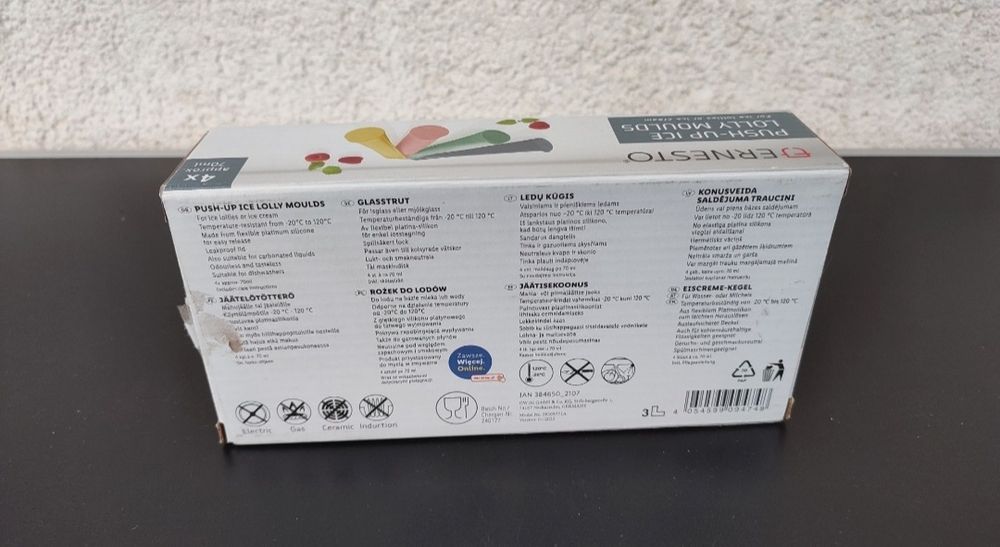 Set 4 forme din silicon pentru acadele gheata inghetata ernesto copii