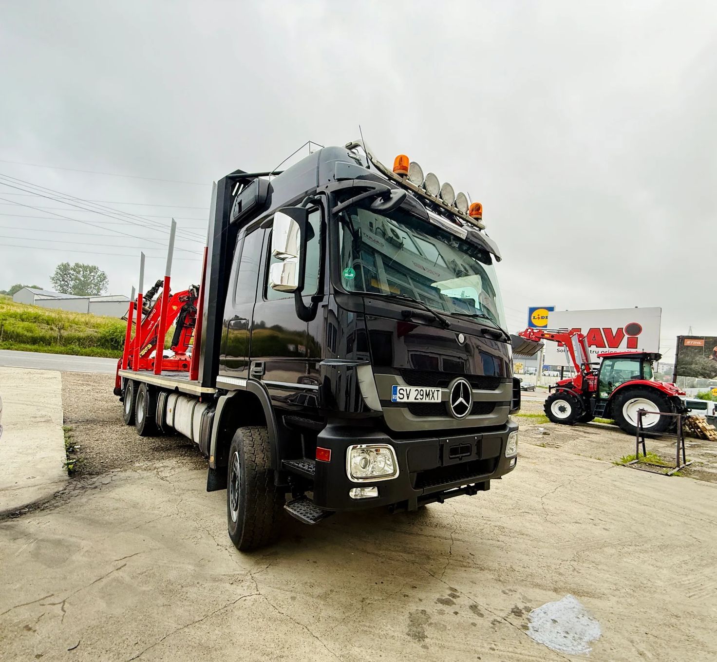 Mercedes-Benz Actros Macara Epsilon Q 150 Z, forestier, transport lemn