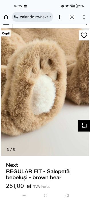 Next - combinezon ursulet (3-6 luni)