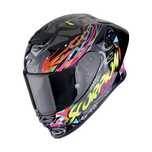 Casca moto SCORPION EXO-R1 EVO II AIR Savage Black-Blue-Pink