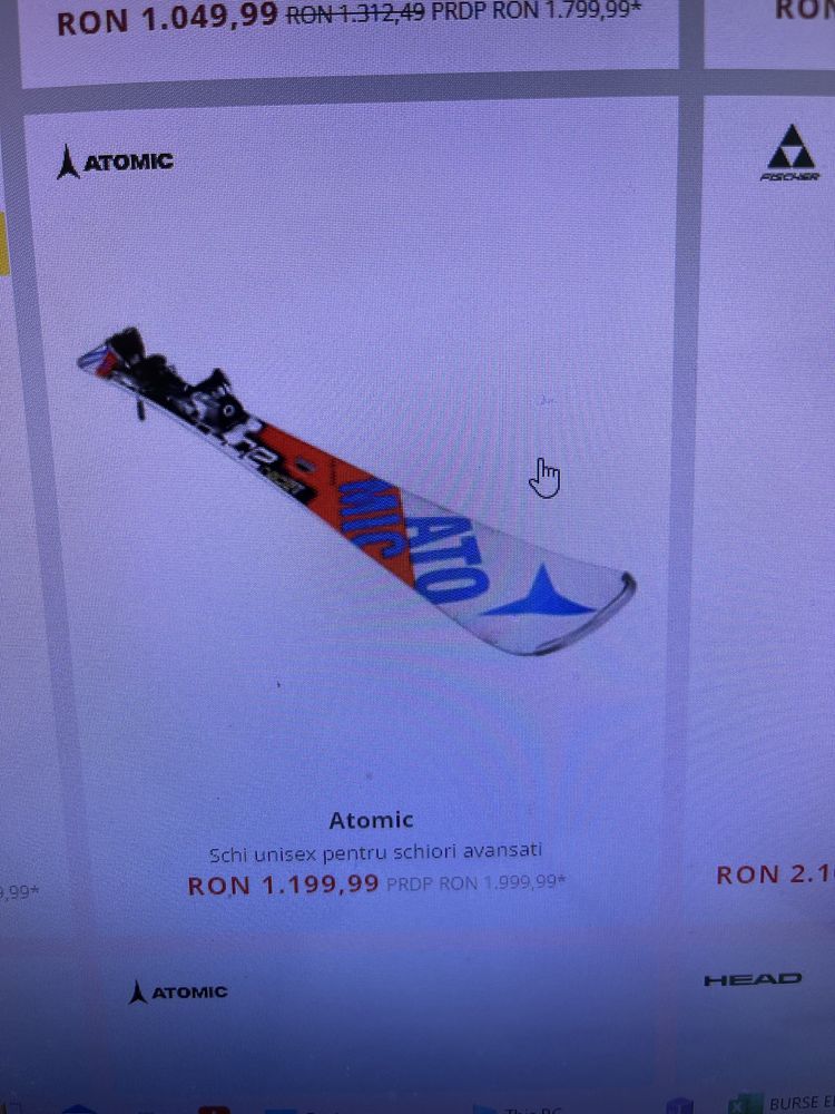 Ski Atomic 168 cm schi