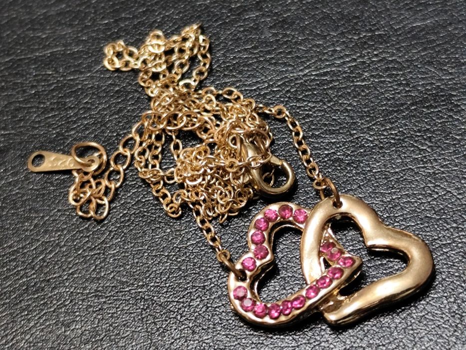 Колие SWAROVSKI / Сребро / Злато / Сърце