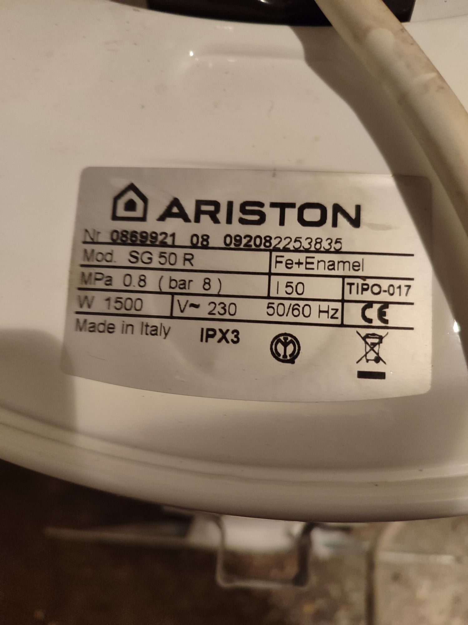 Boiler 50 litri Ariston