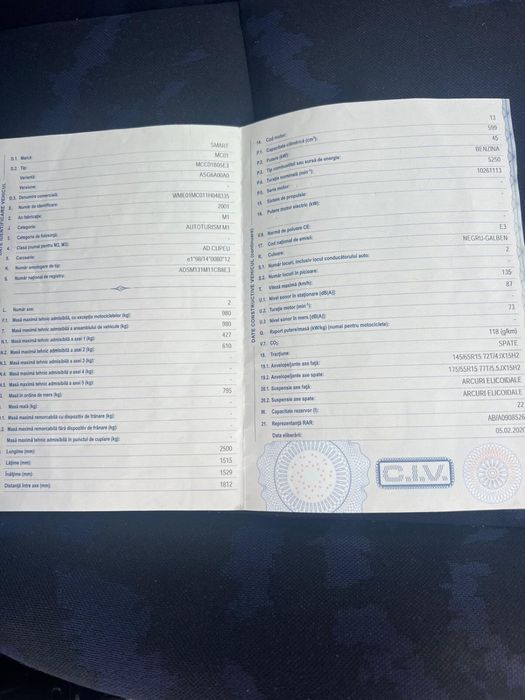 Smart 2001 600cm3
