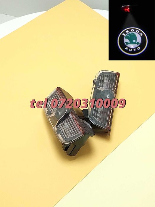 Proiectoare Logo Skoda Superb Portiera  Led Laser emblema sigla H