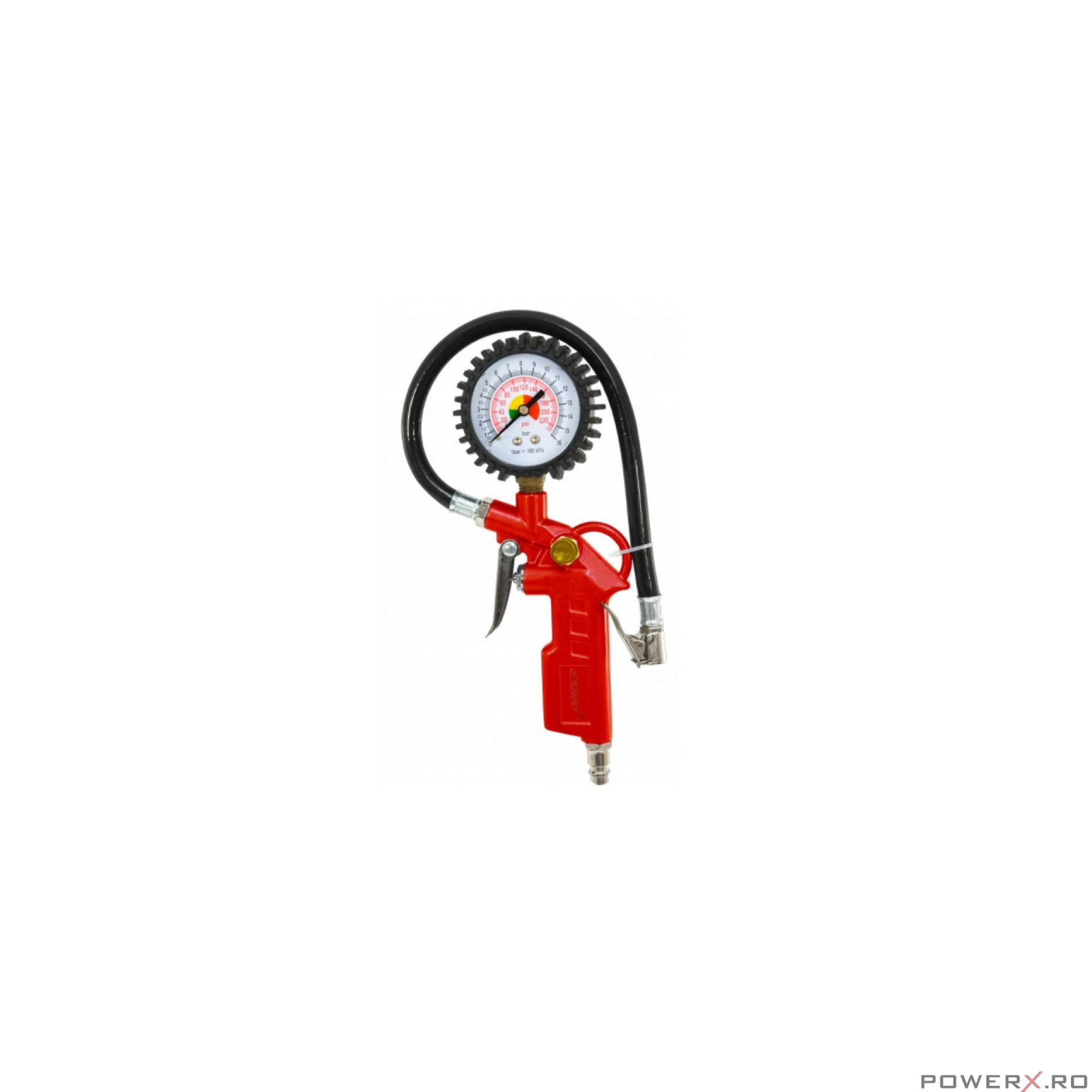 Kit compresor 8 piese, pistol suflat, vopsit, umflat, antifonat,