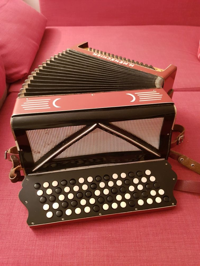 Acordeon Armonică  H.HENSCHIEN   vechi (60 ani)