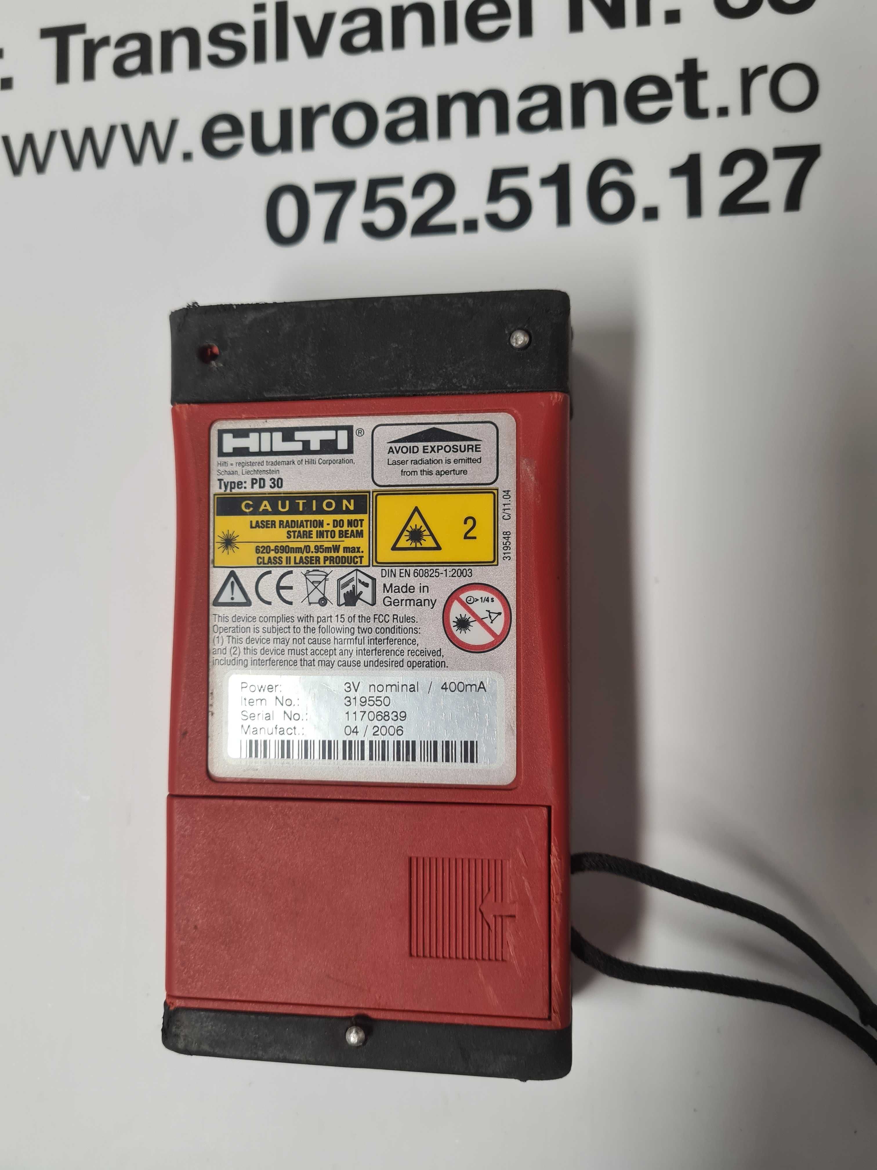 Telemetru cu laser Hilti PD 30 -T-