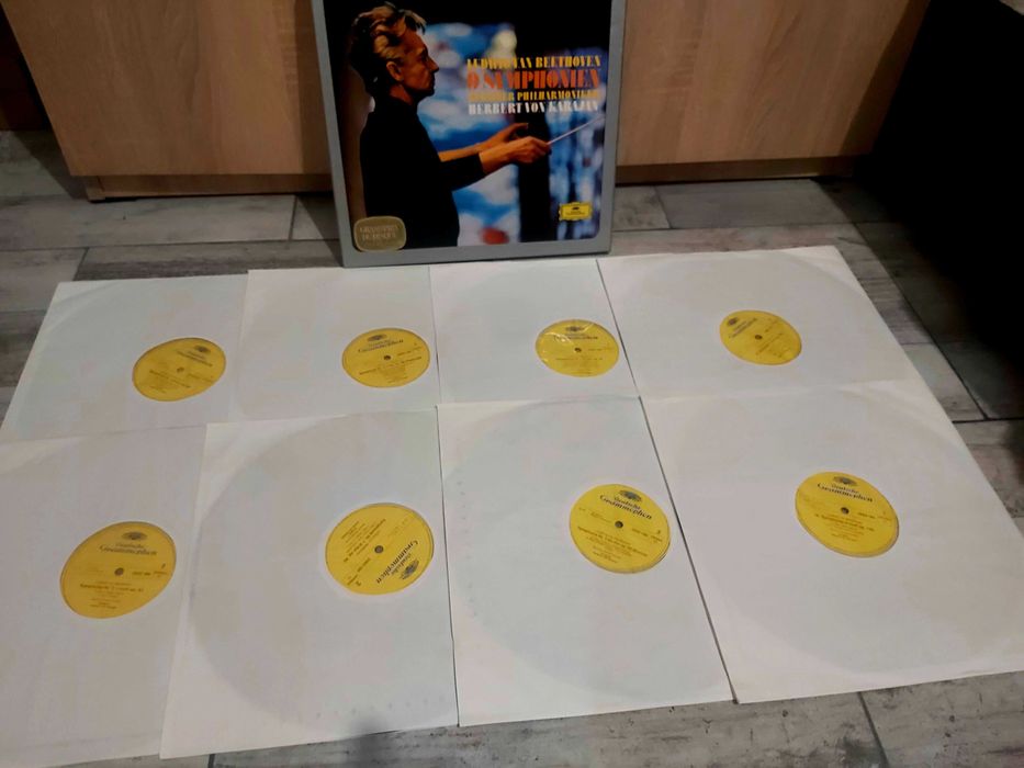 Beethoven - 9 Simfonii (8 LP) Karajan, DG - Box set (Stare VG+)