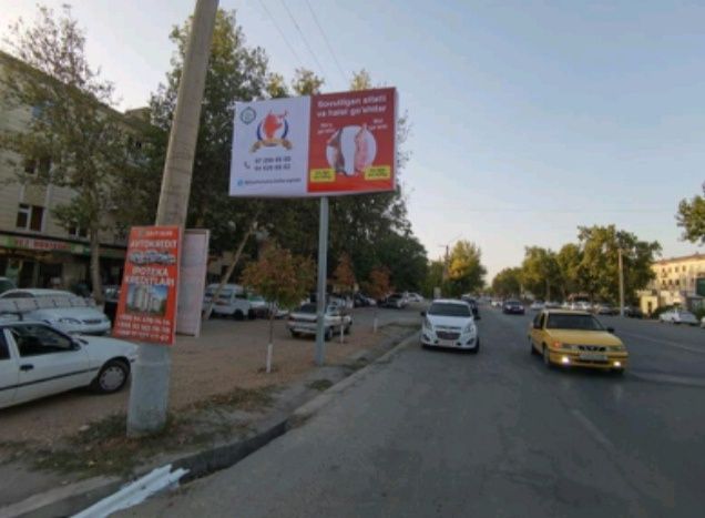 Самарканд // билборд// лэд экран// ташки реклама // республика бу́йлаб