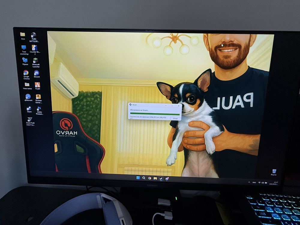 НОВ!! Asus rog strix g16 i9 4060 + Монитор и др..