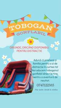 Topogan gonflabil de inchiriat