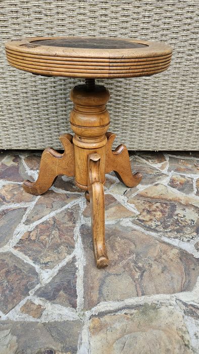 Scaun rotativ pian vintage piele Cordoba