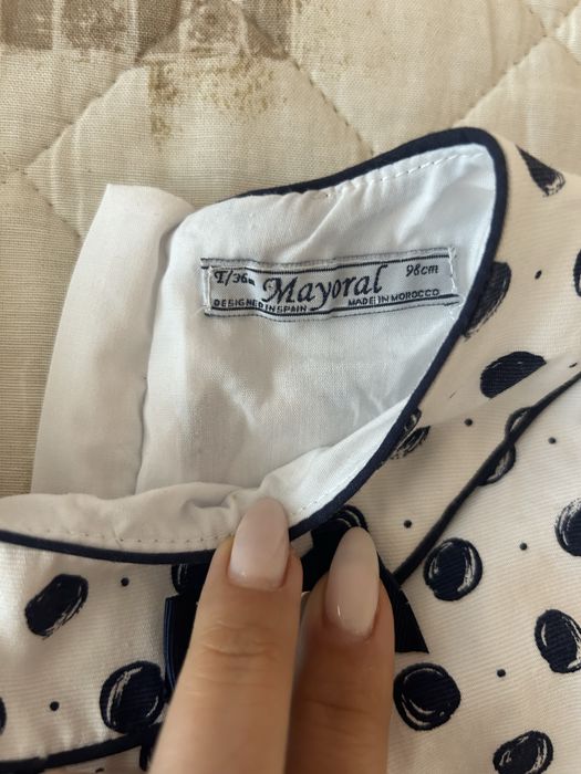 Бяла рокля Mayoral 98 р-р