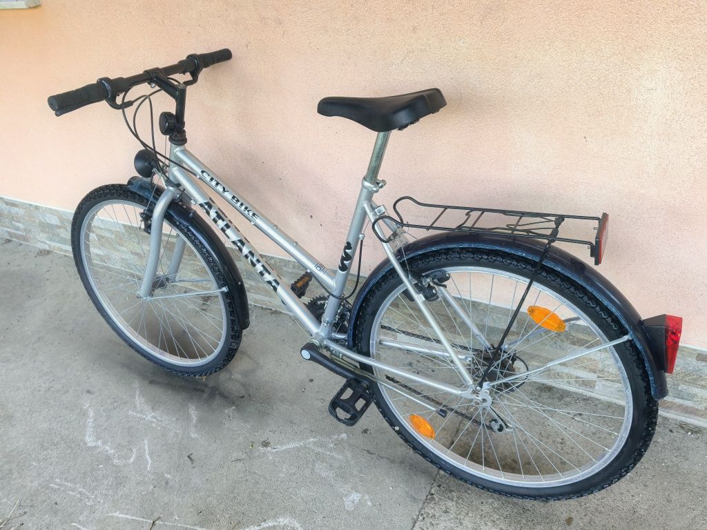 КАТО НОВ?! ATLANTA SITY BIKE Градски дамски Велосипед Колело 26 цола