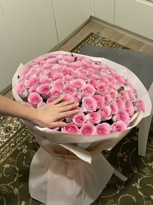 101 роза, Цветы огромная, красивая!