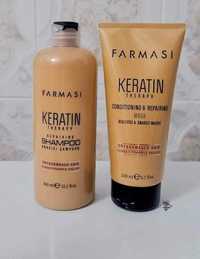 Gamă de păr cu Keratina