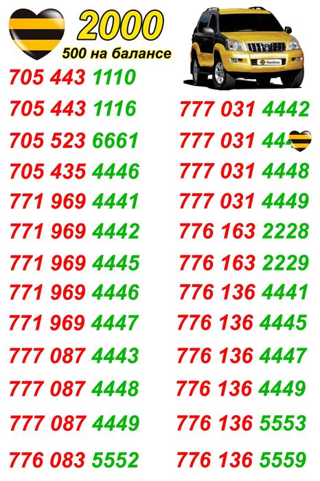 Хорошие номера Билайн